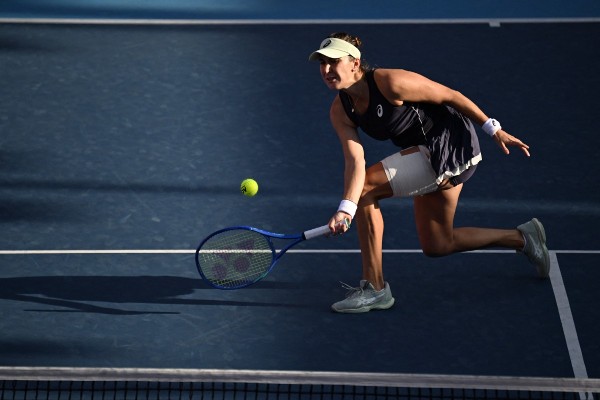 賓錫大腿受傷無奈退賽。©AFP