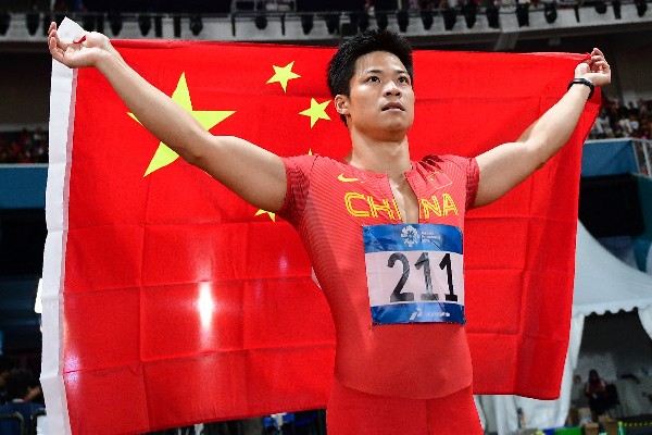 蘇炳添告別21年田徑生涯。©AFP