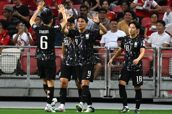 韓國大勝7:0。©AFP
