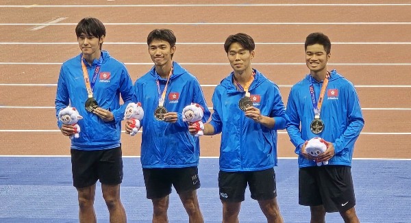 港隊締近14年最快 U23亞錦男子接力奪銀