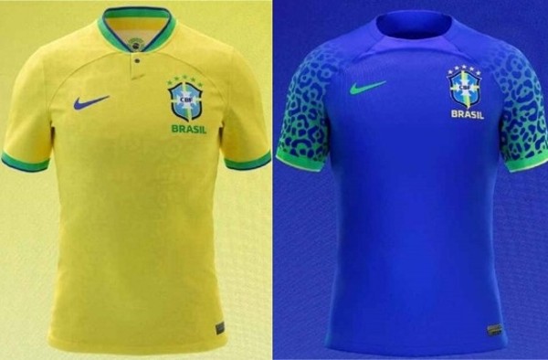 巴西出戰世盃的主客場球衣。