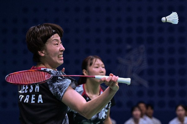 韓國隊成功擊敗中國，贏羽球女團金牌。©AFP