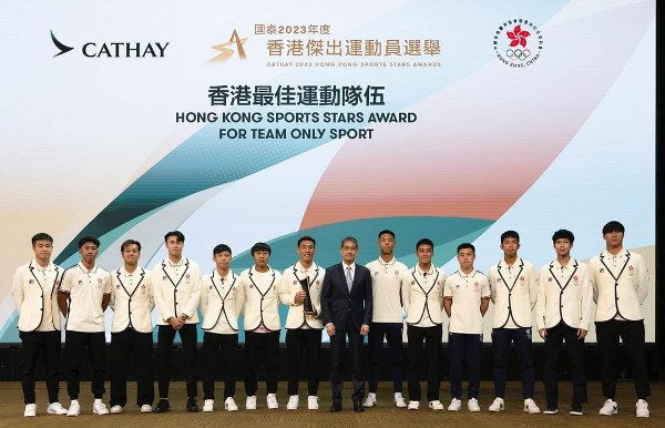 香港亞運男子足球隊獲選最佳運動隊伍