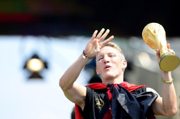 帶領德國贏得第4個世界盃冠軍的舒韋恩史迪加，獲選為新任隊長。©AFP