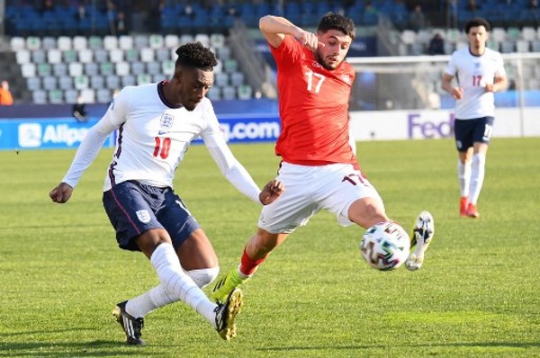 赫臣奧度爾出戰U21歐國盃。©AFP