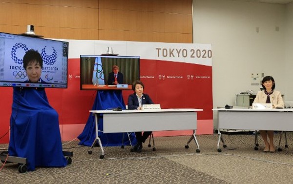 國際奧委會與東京奧組委舉行5方會談。©AFP