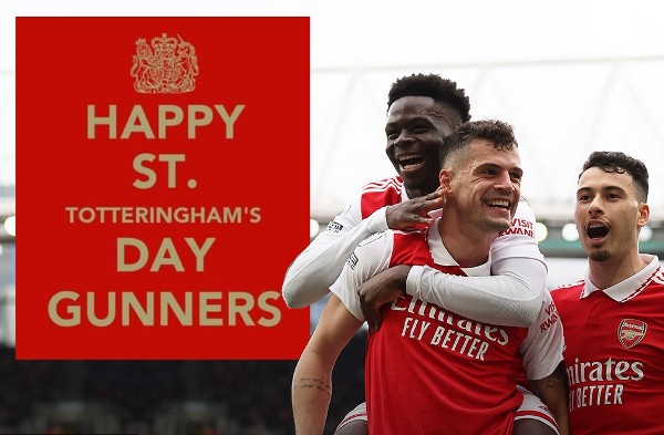 “St. Totteringham’s Day: Arsenal Secures Higher Ranking than Tottenham in the Premier League”