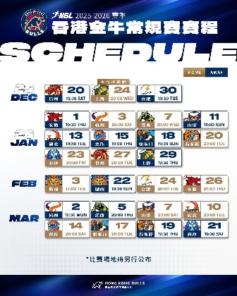 NBL新賽季周末展開　金牛鬥貴州猛龍爭先開齋