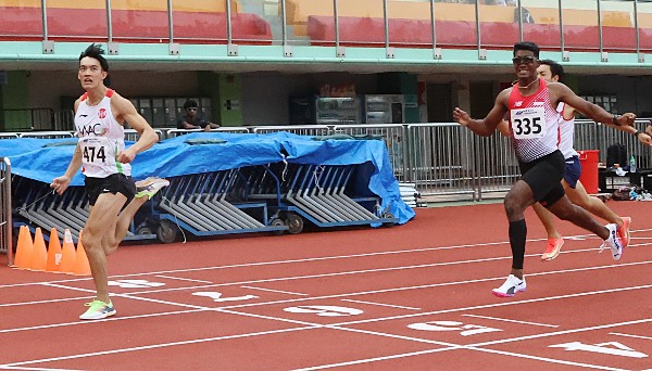 陳俊浩在男子200米項目無敵手。@Now Sports