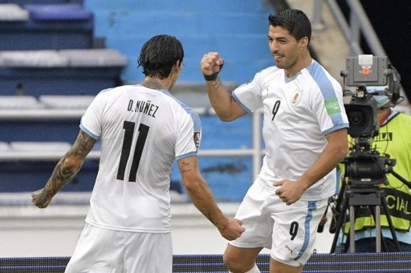 兩人在烏拉圭國家隊合作。