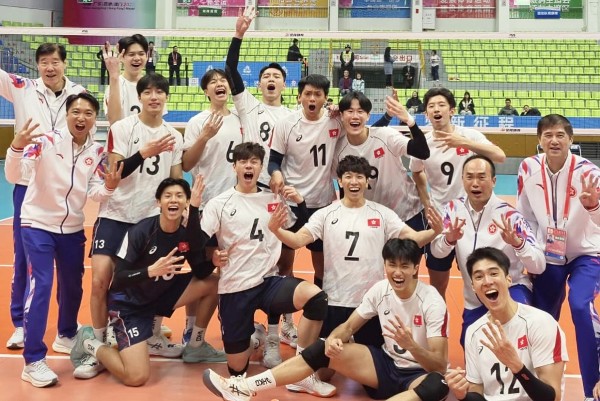 港隊在全運男排拿下4勝。Facebook截圖